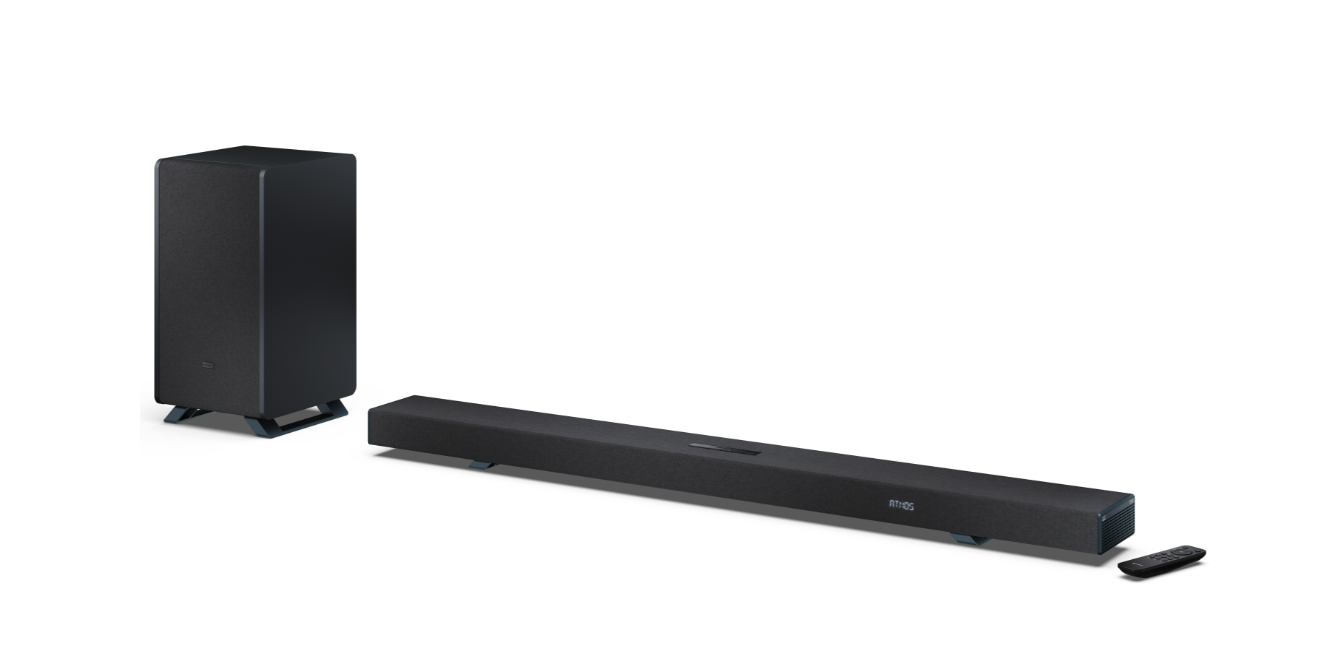 Sharp | 5.1.2 Dolby Atmos/DTS:X Soundbar with Wireless Subwoofer | HT-SBW55121(BK) | Bluetooth