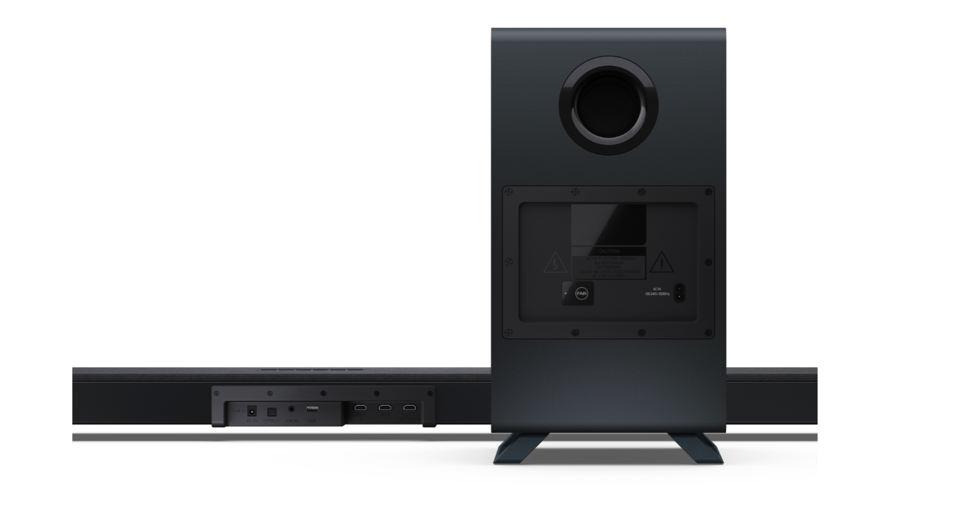 Sharp | 5.1.2 Dolby Atmos/DTS:X Soundbar with Wireless Subwoofer | HT-SBW55121(BK) | Bluetooth