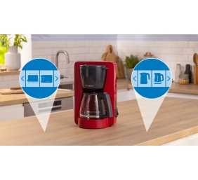 Bosch Coffee Maker | TKA2M114 MyMoment | Drip | 1200 W | Red