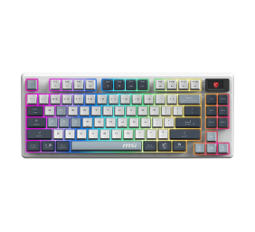 MSI FORGE GK600 TKL WIRELESS SKY | Gaming Keyboard | Wireless | US | Bluetooth | 2.4 GHz, Bluetooth, USB 2.0 | Mechanical Linear
