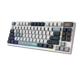 MSI FORGE GK600 TKL WIRELESS SKY | Gaming Keyboard | Wireless | US | Bluetooth | 2.4 GHz, Bluetooth, USB 2.0 | Mechanical Linear