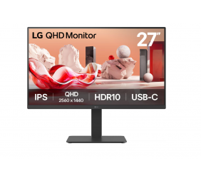 LG 27BA65QB-B | 27 " | IPS | 16:9 | 100 Hz | 5 ms | 2560 x 1440 pixels | 350 cd/m² | HDMI ports quantity 1