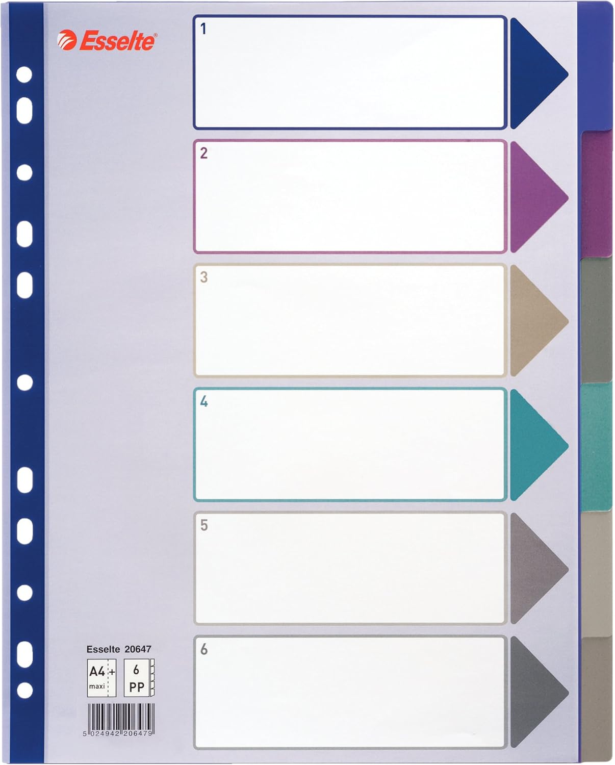 Sourcing | Divider, PP, A4+, 6pcs | 20647