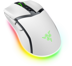 Razer Cobra Pro Belaidė žaidimų pelė RF Wireless + Bluetooth + USB-C, 30000 DPI, Balta