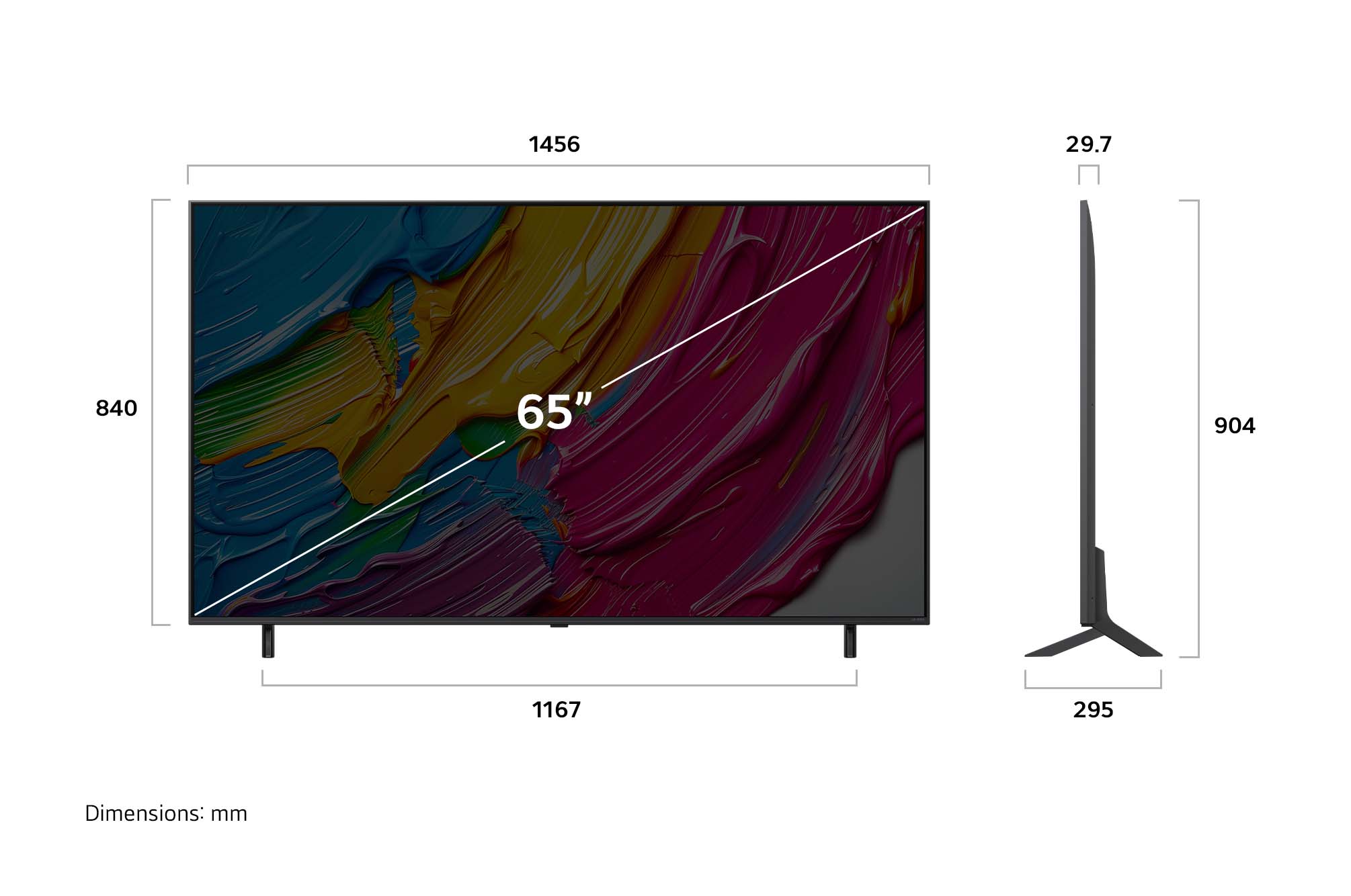 LG 65QNED80A3A | 65 | Smart TV | webOS | UHD