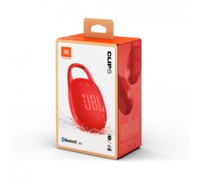 JBL Clip 5 Nešiojama garso kolonėlė, Bluetooth, Raudona