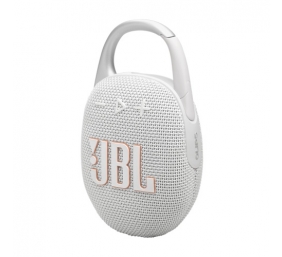 JBL Clip 5 Nešiojama garso kolonėlė, Bluetooth, Balta