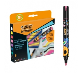 BIC Žymeklis Intensity Paint Marker 8 spalvų rinkinys