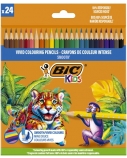 BIC Spalvoti pieštukai Kids Smooth 24 spalvų rinkinys