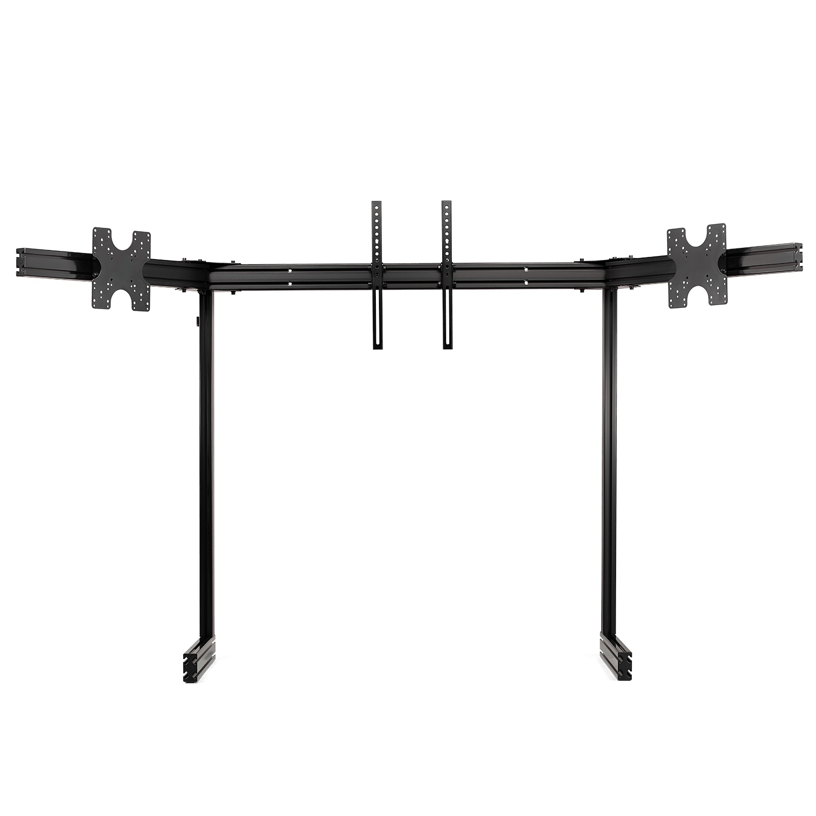 Next Level Racing Floor stand | ELITE Free Standing Triple Monitor Stand | Fully adjustable and customizable | 21-43 " | Black