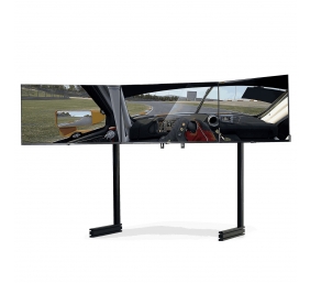 Next Level Racing Floor stand | ELITE Free Standing Triple Monitor Stand | Fully adjustable and customizable | 21-43 " | Black