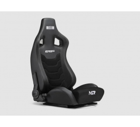 Next Level Racing | PU Leather and Suede | Reclining Seat | ERS4 Elite PU Leather & Suede Edition | Black