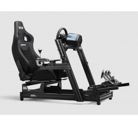 Next Level Racing | PU Leather and Suede | Reclining Seat | ERS4 Elite PU Leather & Suede Edition | Black