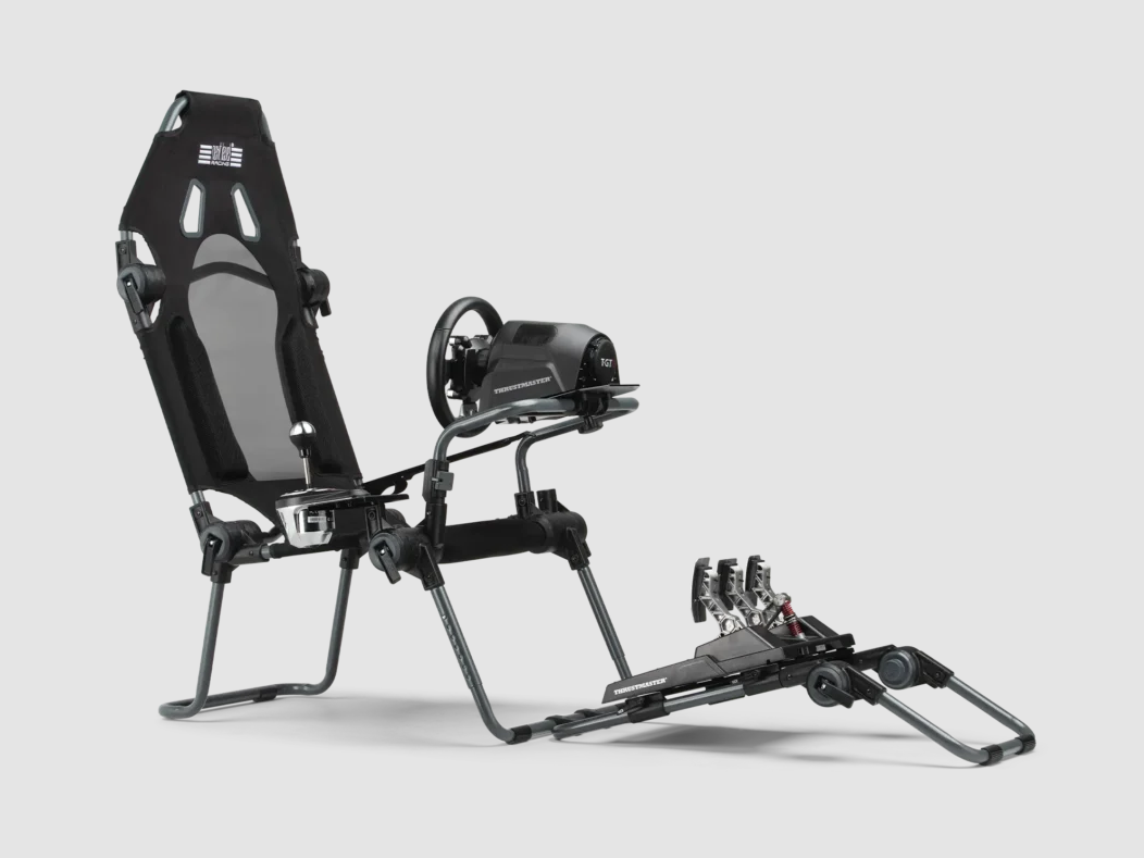 Next Level Racing | Foldable Formula and GT Cockpit | F-GT Lite Grey Edition | Grey and Black