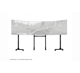 Next Level Racing | Floor stand | Free Standing Triple Monitor stand | 3 x 32- 65 " | Maximum weight (capacity) 70 kg | Black