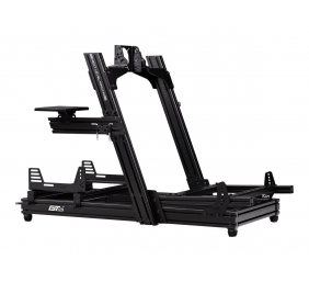 Next Level Racing | Aluminum | Racing Simulator Cockpit | GTElite Front and Side Mount Edition | Black