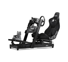 Next Level Racing | Aluminum | Racing Simulator Cockpit | GTElite Front and Side Mount Edition | Black