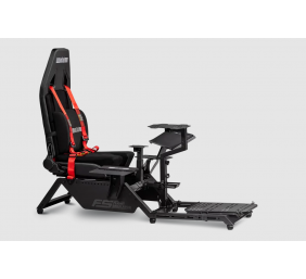 Next Level Racing | Flight Simulator Cockpit | Black and Red
