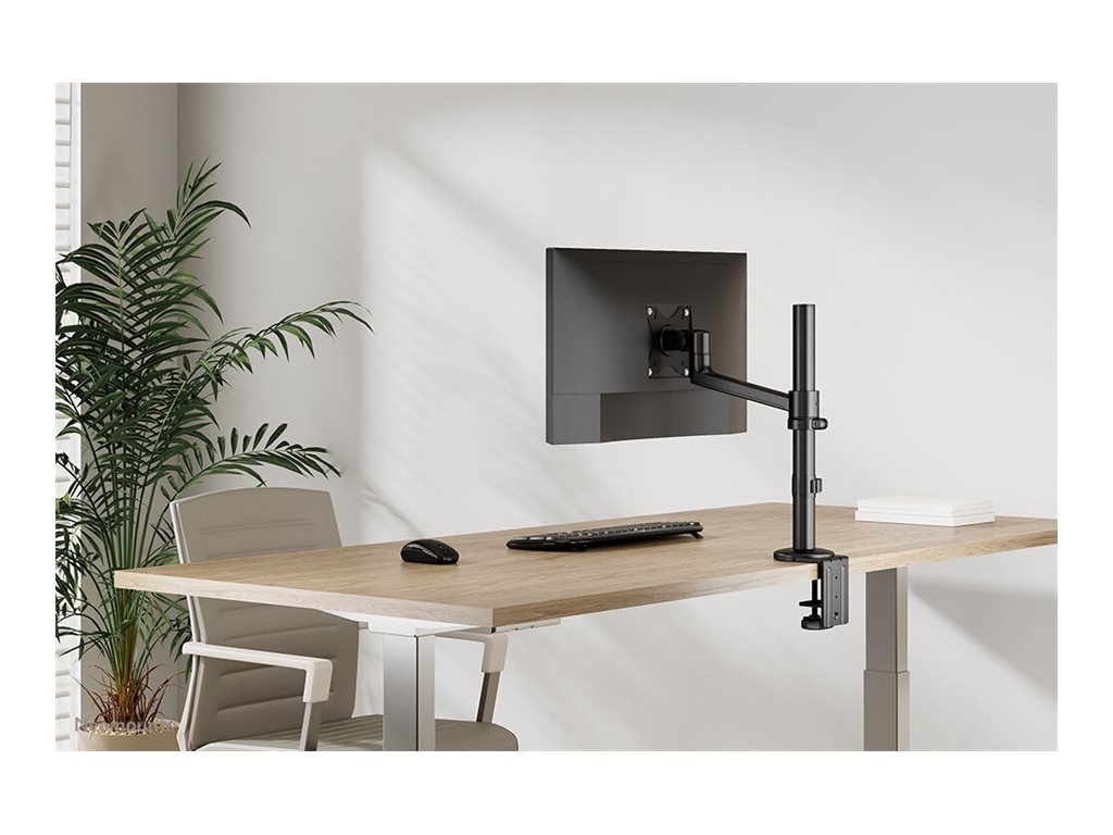 Neomounts NEXT Lite DS60-425BL1 Single monitor arm - 17-27" - 0-8 kg - space saving T-Rex model - 100% plastic-free packaging - black