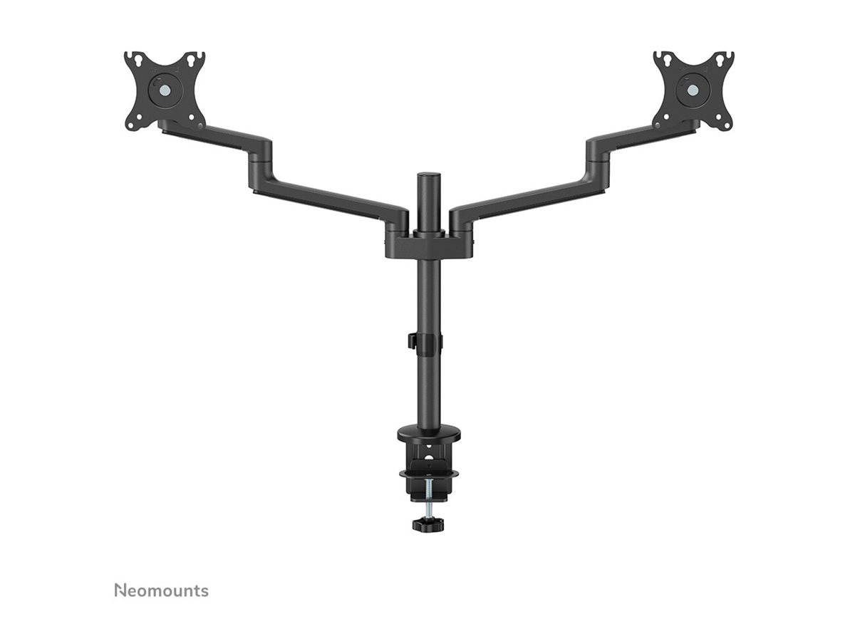 Neomounts NEXT Lite DS60-425BL2 Dual monitor arm - 17-27" - 0-8 kg/screen - space saving T-Rex model - 100% plastic-free packaging - black