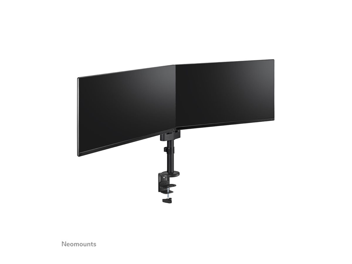 Neomounts NEXT Lite DS60-425BL2 Dual monitor arm - 17-27" - 0-8 kg/screen - space saving T-Rex model - 100% plastic-free packaging - black