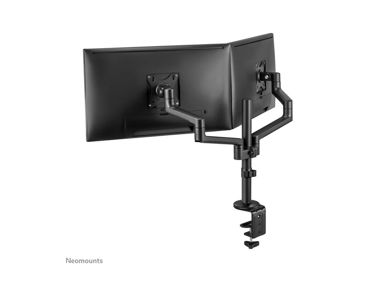 Neomounts NEXT Lite DS60-425BL2 Dual monitor arm - 17-27" - 0-8 kg/screen - space saving T-Rex model - 100% plastic-free packaging - black