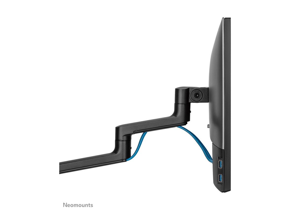 Neomounts NEXT Lite DS60-425BL2 Dual monitor arm - 17-27" - 0-8 kg/screen - space saving T-Rex model - 100% plastic-free packaging - black
