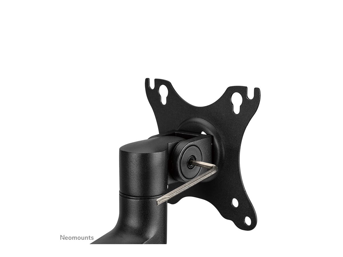 Neomounts NEXT Lite DS60-425BL2 Dual monitor arm - 17-27" - 0-8 kg/screen - space saving T-Rex model - 100% plastic-free packaging - black