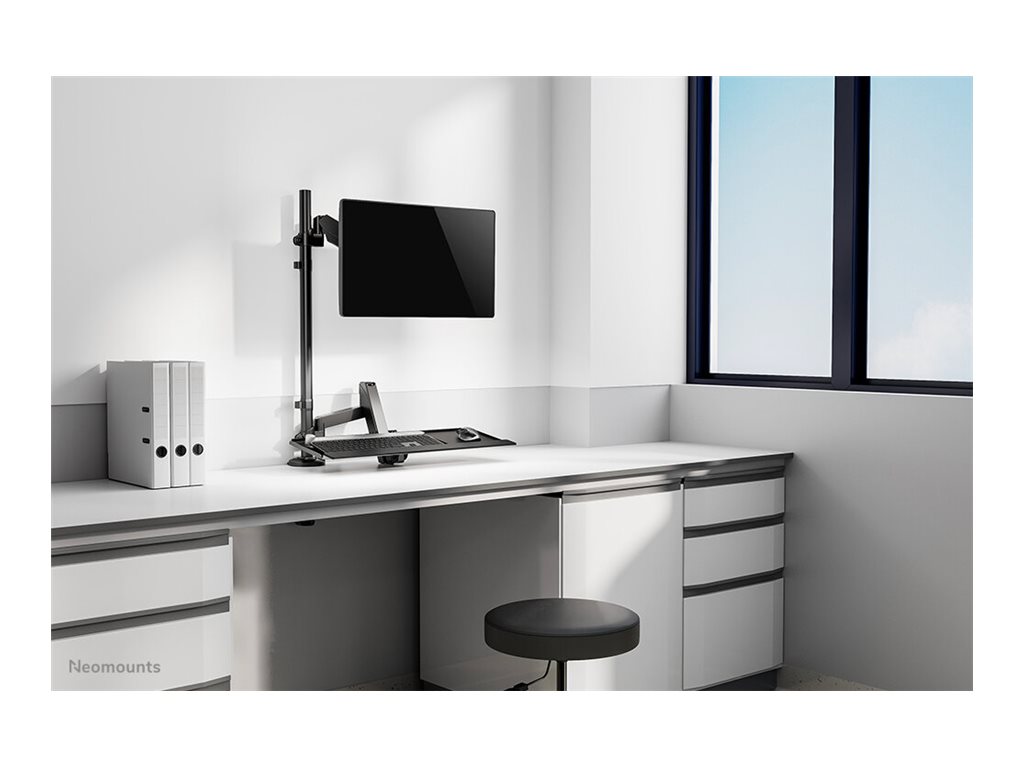 Neomounts DS90-325BL1 Sit-stand workstation desk 1 screen - 17-32" - 1-9 kg (curved 6 kg) - gas spring - black