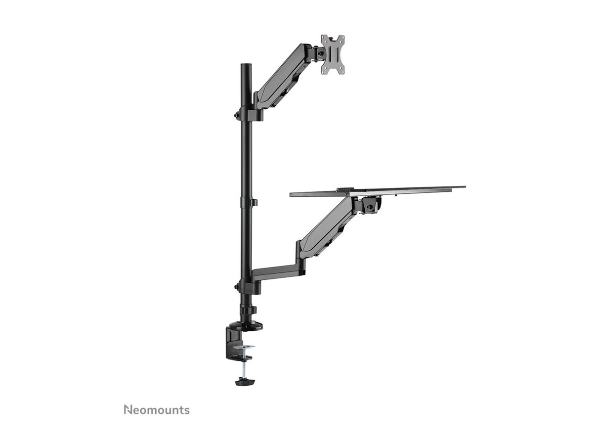 Neomounts DS90-325BL1 Sit-stand workstation desk 1 screen - 17-32" - 1-9 kg (curved 6 kg) - gas spring - black