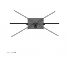 Neomounts DS45-430BL14 TV stand 1 screen - 32-55" - 0-40 kg - VESA 100x100-400x400 - height adjustment 11,6 cm - 70° swivel - black | Neomounts