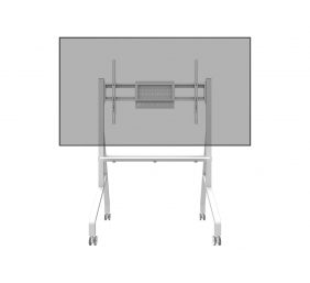 Neomounts MOVE Go FL50-525WH1 TV trolley - 55-86" - max 76 kg - manual h 106-136 cm - VESA 100x100-900x600 - incl. hardware shelf - lockable