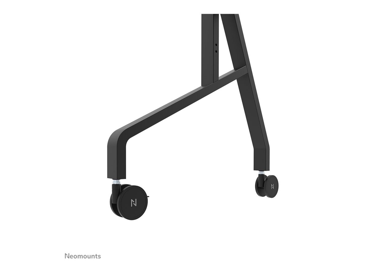 Neomounts MOVE Go XL FL50-575BL1 TV trolley - 65-110" - max 125 kg - manual h 129-139 cm - VESA 100x100-1100x600 - incl. hardware shelf - lo