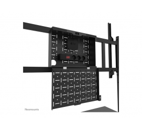 Neomounts MOVE Go XL FL50-575BL1 TV trolley - 65-110" - max 125 kg - manual h 129-139 cm - VESA 100x100-1100x600 - incl. hardware shelf - lo