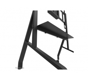 Neomounts MOVE Go XL FL50-575BL1 TV trolley - 65-110" - max 125 kg - manual h 129-139 cm - VESA 100x100-1100x600 - incl. hardware shelf - lo