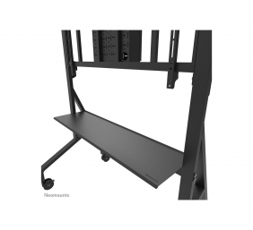 Neomounts MOVE Go XL FL50-575BL1 TV trolley - 65-110" - max 125 kg - manual h 129-139 cm - VESA 100x100-1100x600 - incl. hardware shelf - lo