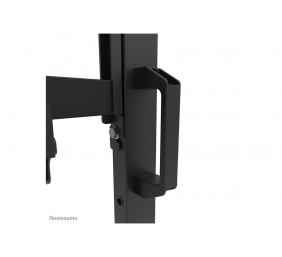 Neomounts MOVE Go XL FL50-575BL1 TV trolley - 65-110" - max 125 kg - manual h 129-139 cm - VESA 100x100-1100x600 - incl. hardware shelf - lo