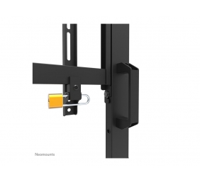 Neomounts MOVE Go XL FL50-575BL1 TV trolley - 65-110" - max 125 kg - manual h 129-139 cm - VESA 100x100-1100x600 - incl. hardware shelf - lo