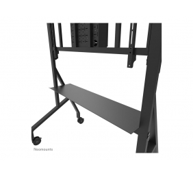 Neomounts MOVE Go XL FL50-575BL1 TV trolley - 65-110" - max 125 kg - manual h 129-139 cm - VESA 100x100-1100x600 - incl. hardware shelf - lo