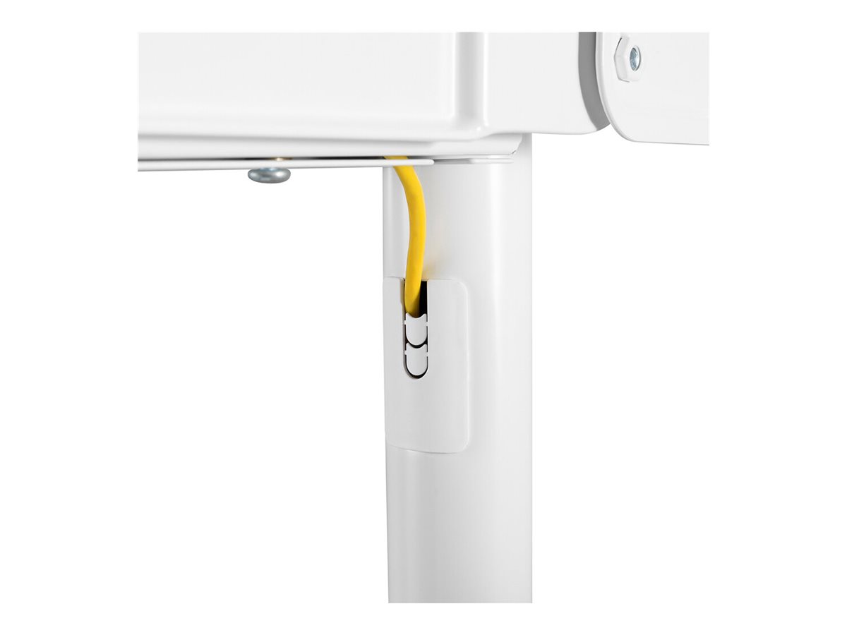 Neomounts NS-M1250WHITE TV trolley - 37-70" - max 70 kg - VESA 200x200-600x400 - 90° rotatable - incl. hardware shelf - white
