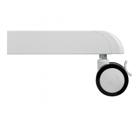 Neomounts NS-M1250WHITE TV trolley - 37-70" - max 70 kg - VESA 200x200-600x400 - 90° rotatable - incl. hardware shelf - white