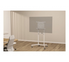 Neomounts NS-M1250WHITE TV trolley - 37-70" - max 70 kg - VESA 200x200-600x400 - 90° rotatable - incl. hardware shelf - white