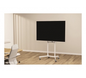 Neomounts NS-M1250WHITE TV trolley - 37-70" - max 70 kg - VESA 200x200-600x400 - 90° rotatable - incl. hardware shelf - white