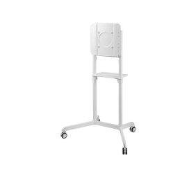 Neomounts NS-M1250WHITE TV trolley - 37-70" - max 70 kg - VESA 200x200-600x400 - 90° rotatable - incl. hardware shelf - white