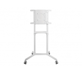 Neomounts NS-M1250WHITE TV trolley - 37-70" - max 70 kg - VESA 200x200-600x400 - 90° rotatable - incl. hardware shelf - white