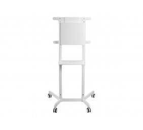 Neomounts NS-M1250WHITE TV trolley - 37-70" - max 70 kg - VESA 200x200-600x400 - 90° rotatable - incl. hardware shelf - white