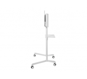 Neomounts NS-M1250WHITE TV trolley - 37-70" - max 70 kg - VESA 200x200-600x400 - 90° rotatable - incl. hardware shelf - white