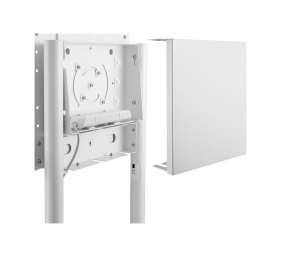 Neomounts NS-M1250WHITE TV trolley - 37-70" - max 70 kg - VESA 200x200-600x400 - 90° rotatable - incl. hardware shelf - white