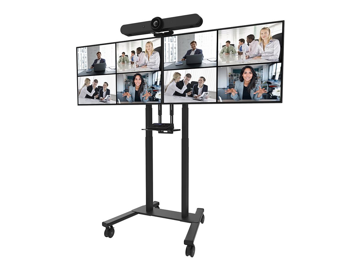 Neomounts MOVE ADM-875BL2 Screen adapter from 1 to 2 screens - 42-65" - max 40 kg/screen - VESA 100x100-800x400 - lockable (excl. lock) - su