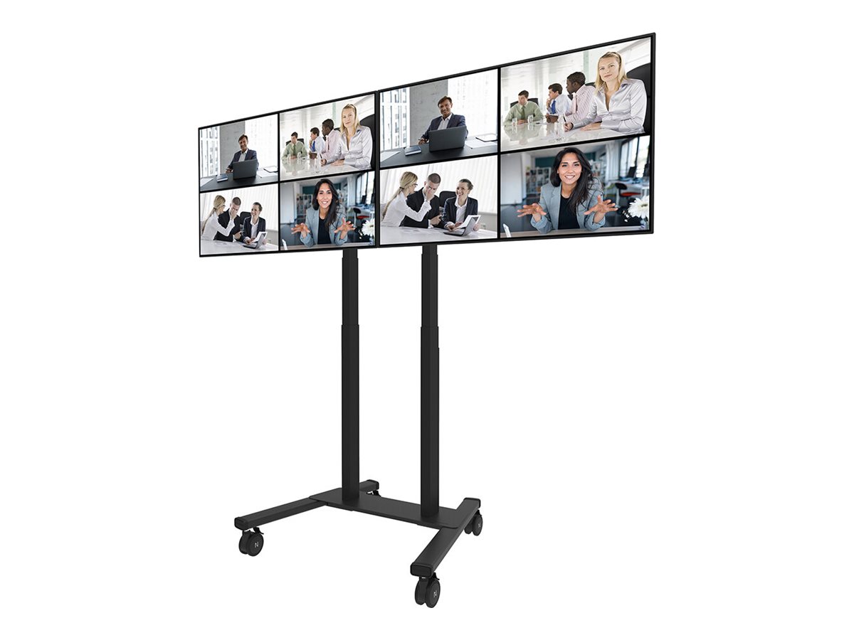 Neomounts MOVE ADM-875BL2 Screen adapter from 1 to 2 screens - 42-65" - max 40 kg/screen - VESA 100x100-800x400 - lockable (excl. lock) - su
